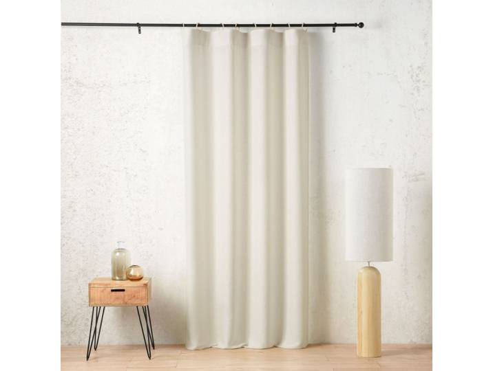 Rideau à anneaux - tissé en france - 145x260cm - blanc
