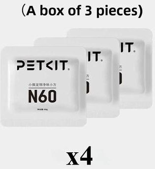 Uplift Picks PETKIT N60 Odor Eliminator Pack For Purobot Ultra Cat Litter Box 4 Box Of 12