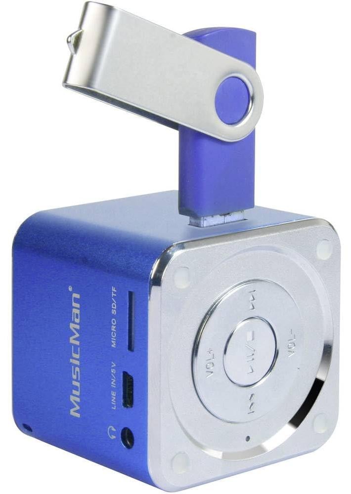Technaxx Mini Musicman Speaker, 3 Watt, 150 - 18000 Hz, 4 ohm, inclusief kabel