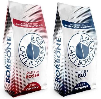 caffeBorbone Caffè Borbone - Set Red Vending Und Miscela Blu Kaffeebohnen 2 X 1 Kg - MaxiCoffee