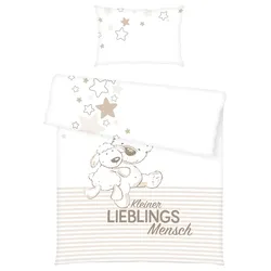 Herding Renforcé-Bettwäsche 100x135cm LIEBLINGSMENSCH - B/L ca. 100.00x135.00