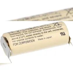 FDK CR17450SE-FT1 3V 2500mAh A Lithium Batterie – 3 Printpins ++/-