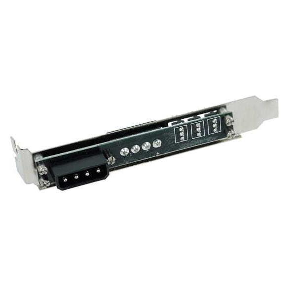 Phobya Slotblende 4Pin Molex 3x 3Pin Lüfterstecker (82391)