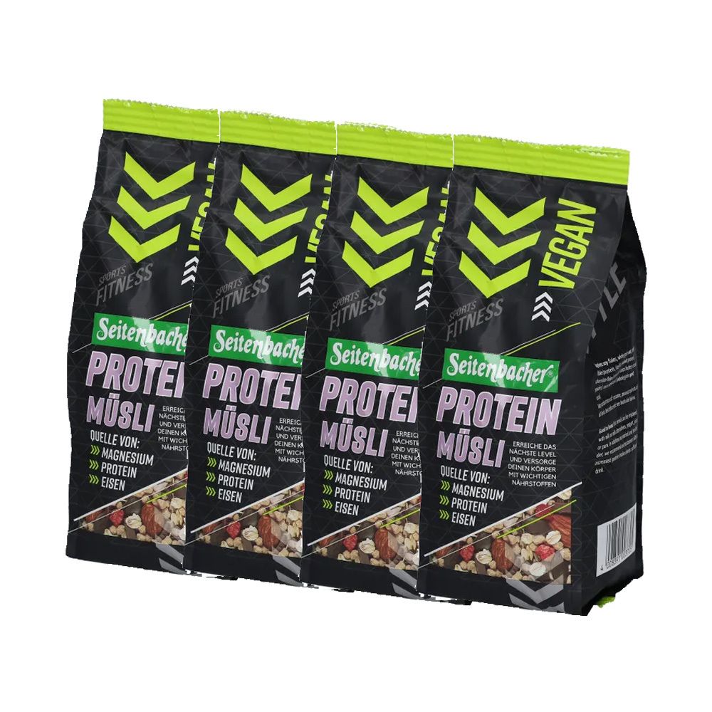 Seitenbacher Protein Müsli Vegan, Sojafrei 4x454 g