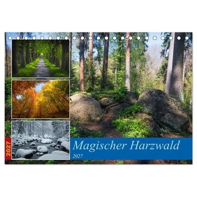 Magischer Harzwald (Tischkalender 2027 DIN A5 quer), CALVENDO Monatskalender