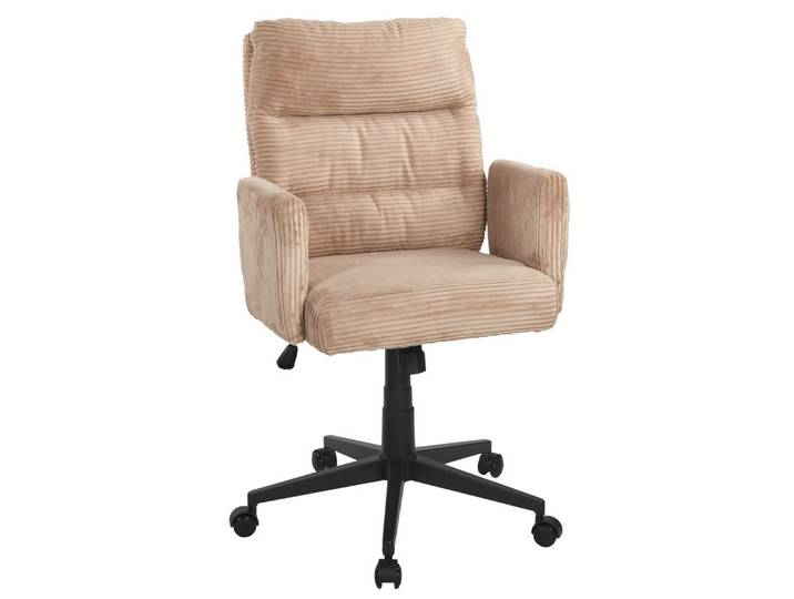 Duo Collection Bürostuhl Charly, Taschenfederkern, in alrose, Kordstoff - 64x96x64cm (BxHxT)