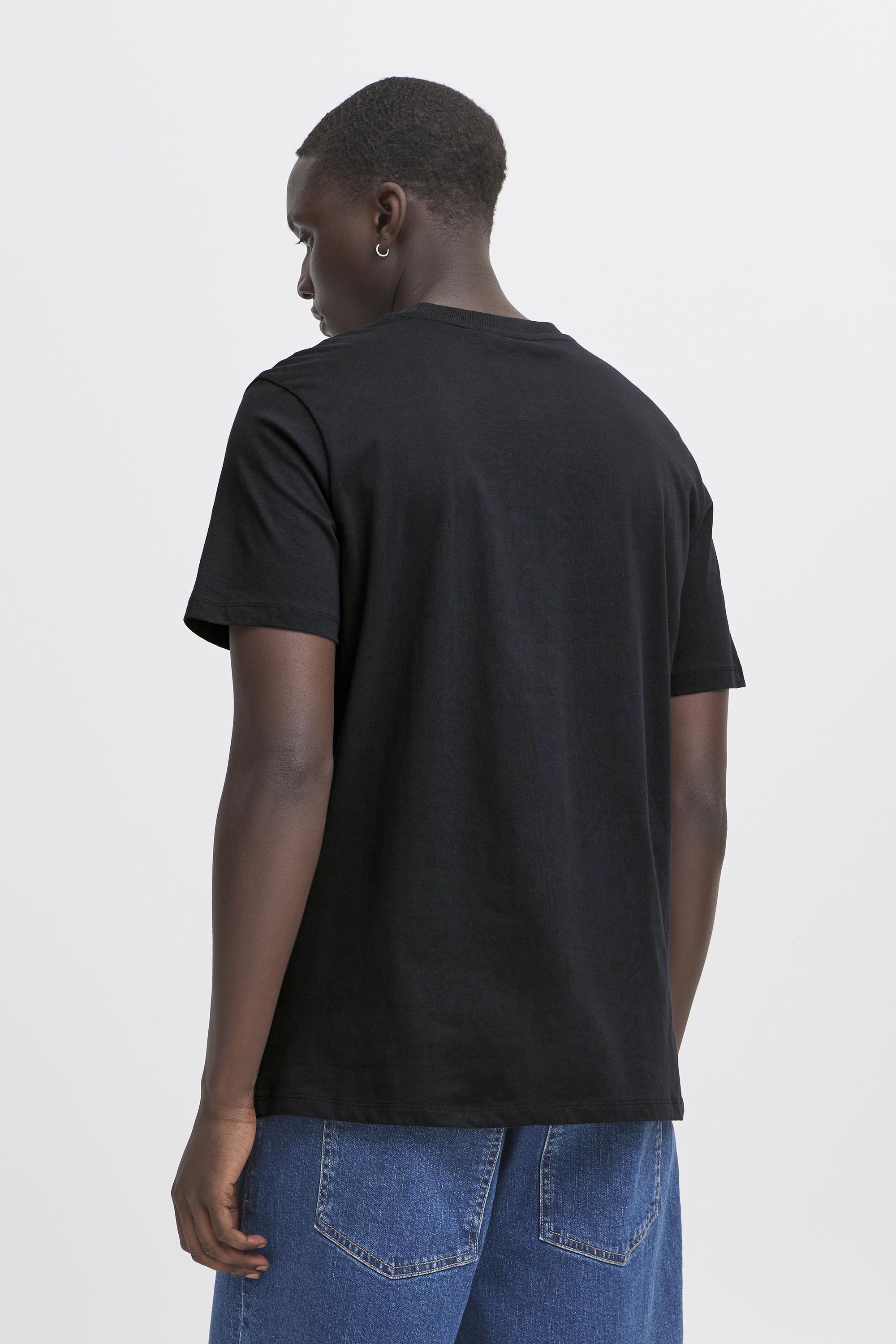 Rundhalsshirt BLEND "Rundhalsshirt BHJanus", Herren, Gr. XL, schwarz, Obermaterial: 100% Baumwolle CO., Shirts Rundhalsshirt