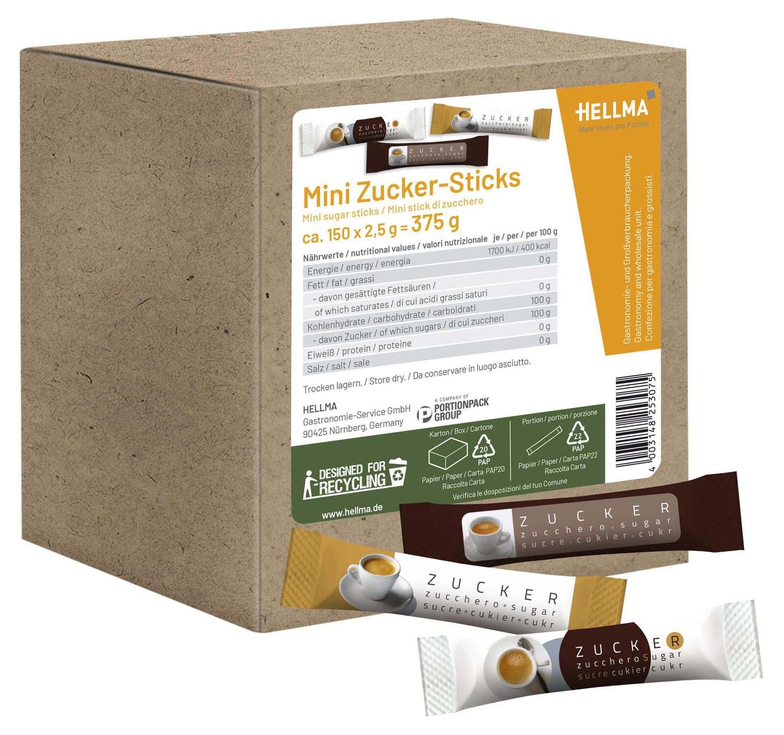 HELLMA Zuckersticks Mini 60125300