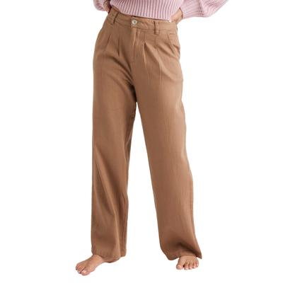 Chinohose ROXY "Attractive Light", Damen, Gr. 28M, Normalgrößen, beige (portabella), Obermaterial: 100% Baumwolle., Hosen Chinohose