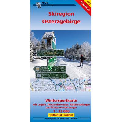 Wintersportkarte Skiregion Osterzgebirge, Sonstige von , Sachsen Kartographie, 978-3-86843-026-4