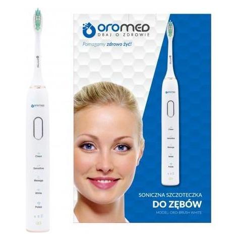 Oromed BRUSH WHITE electric toothbrush Adult Sonic toothbrush (2x) (SZC_KO?_BRUSH_W)