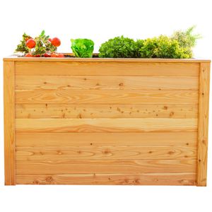 Westmann Hochbeet Klassik 130, aus Lärchenholz, 130 x 65 x 84 cm, 709 Liter, natur
