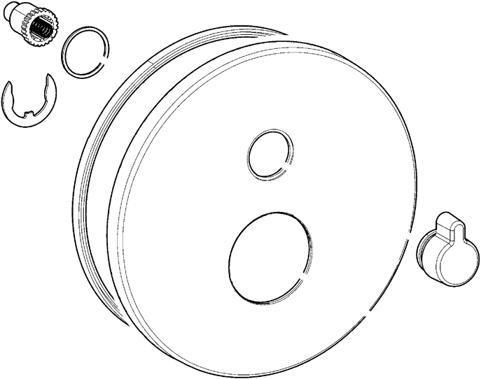 Hansa rosace d: 170 mm complet Varox Pro 59914219