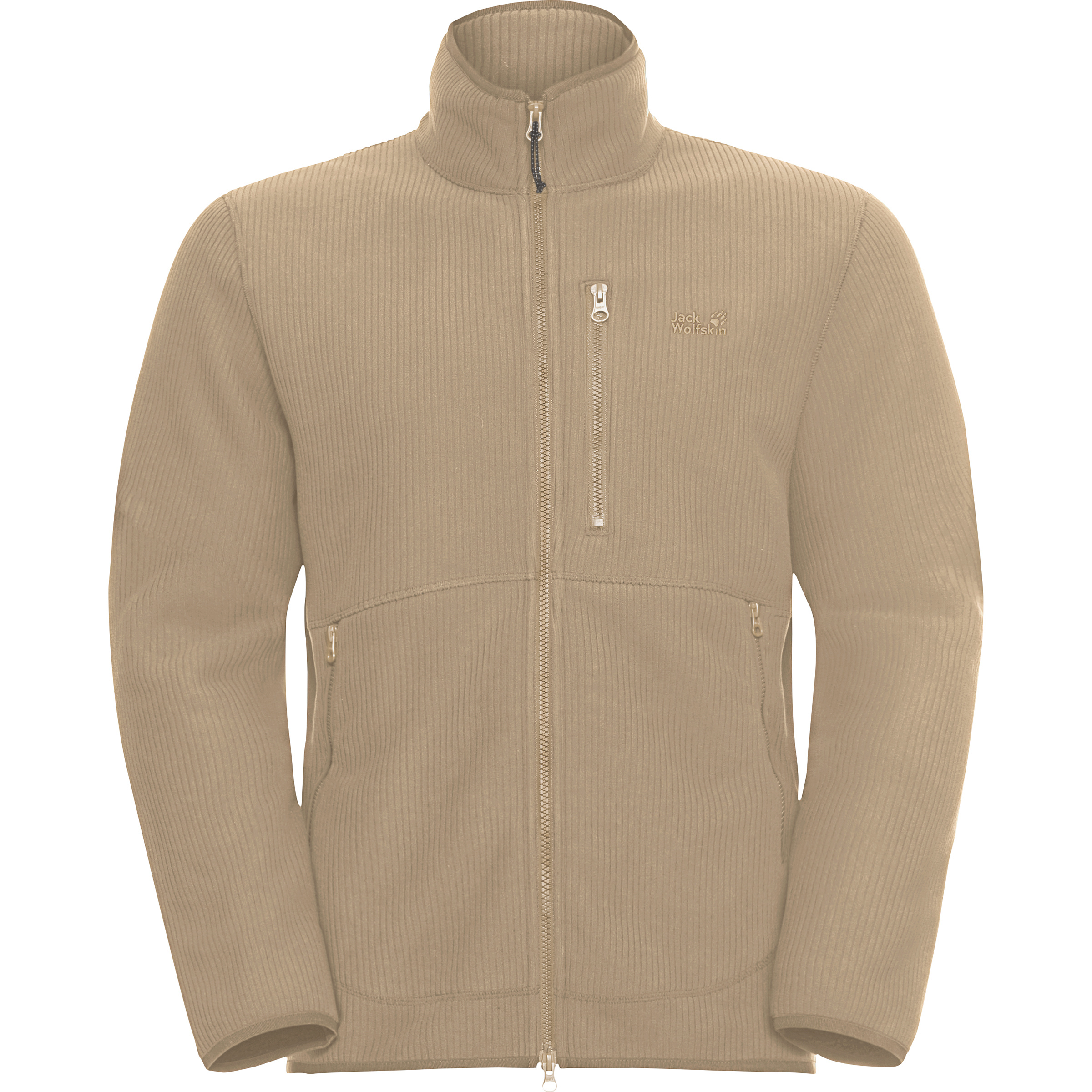 Jack Wolfskin Lake Ridge Herren Fleecejacke beige Größe XL Lifestyle Elastisch