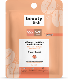 Beauty List Máscara Olhos Revitalizante Energy Boost 1 un