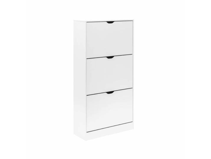 Meuble à chaussures 3 portes blanc