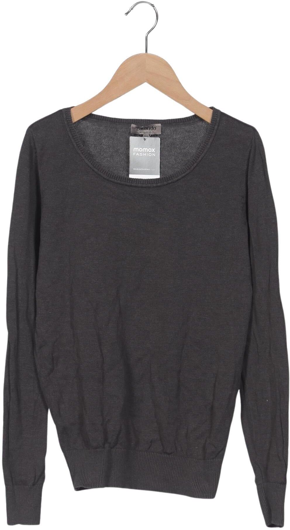 Zalando Essentials Damen Pullover, Grau, Gr. XS, Synthetik / Baumwolle - Second Hand