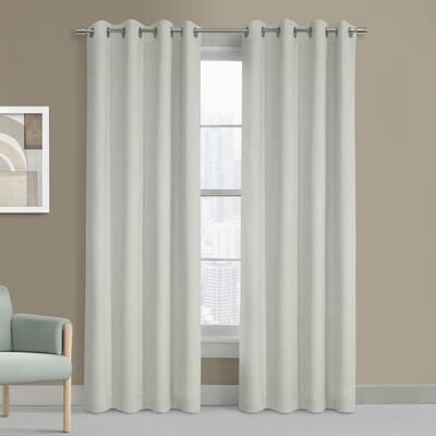 Thermaplus Navar Total Blackout Woven Faux Suede Curtain Panel