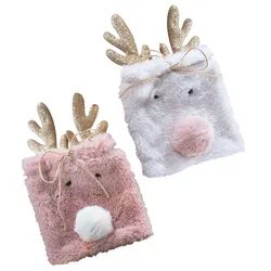 Geschenksäckchen Rentier rosa