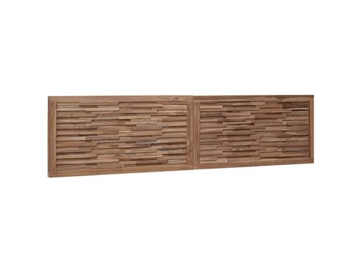 Makastle Bettkopfteil Massivholz Teak Natur 180x55 cm Wandmontage