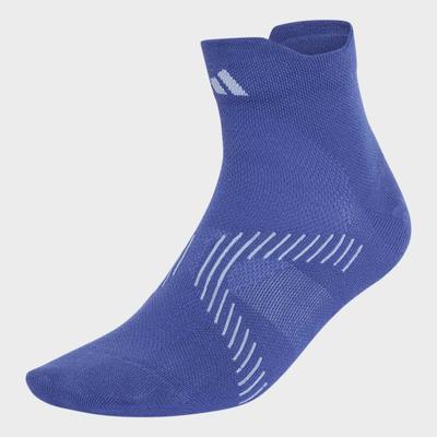 Funktionssocken ADIDAS PERFORMANCE "RUNNING LIGHT ANKLE", Damen, Gr. M (40/42), blau (dual indigo, dual indigo), Obermaterial: 100% Polyamid, Socken, mit climacool Technologie