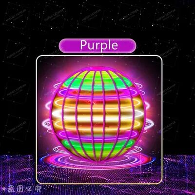 USA Free Shipping Shop Hand Controlled LED Flying Ball Toy 360 Hover Spinner For Indoor & Outdoor Fun pink