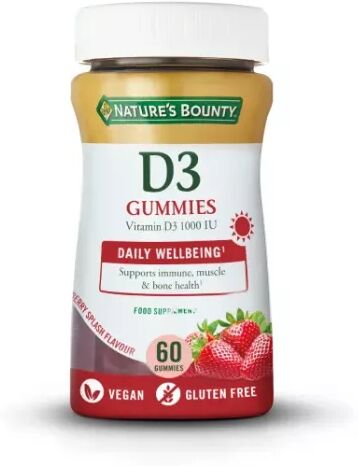 Nature´s Bounty Nature's Bounty Vitamina D3 1000 Gomitas Fresa x60