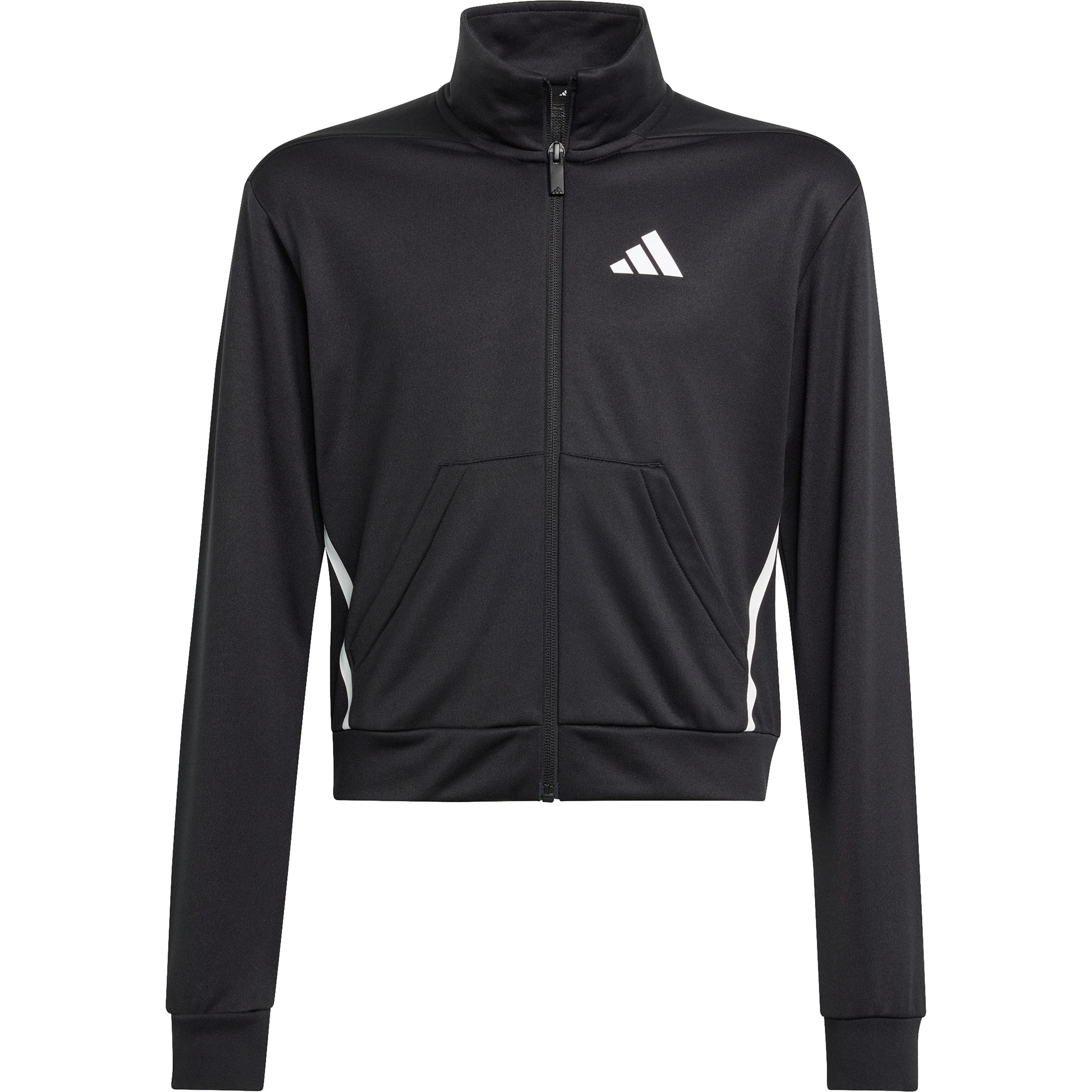 adidas Game & Go Kinder Freizeitjacke, Parkas schwarz Größe 116 Lifestyle Elastisch