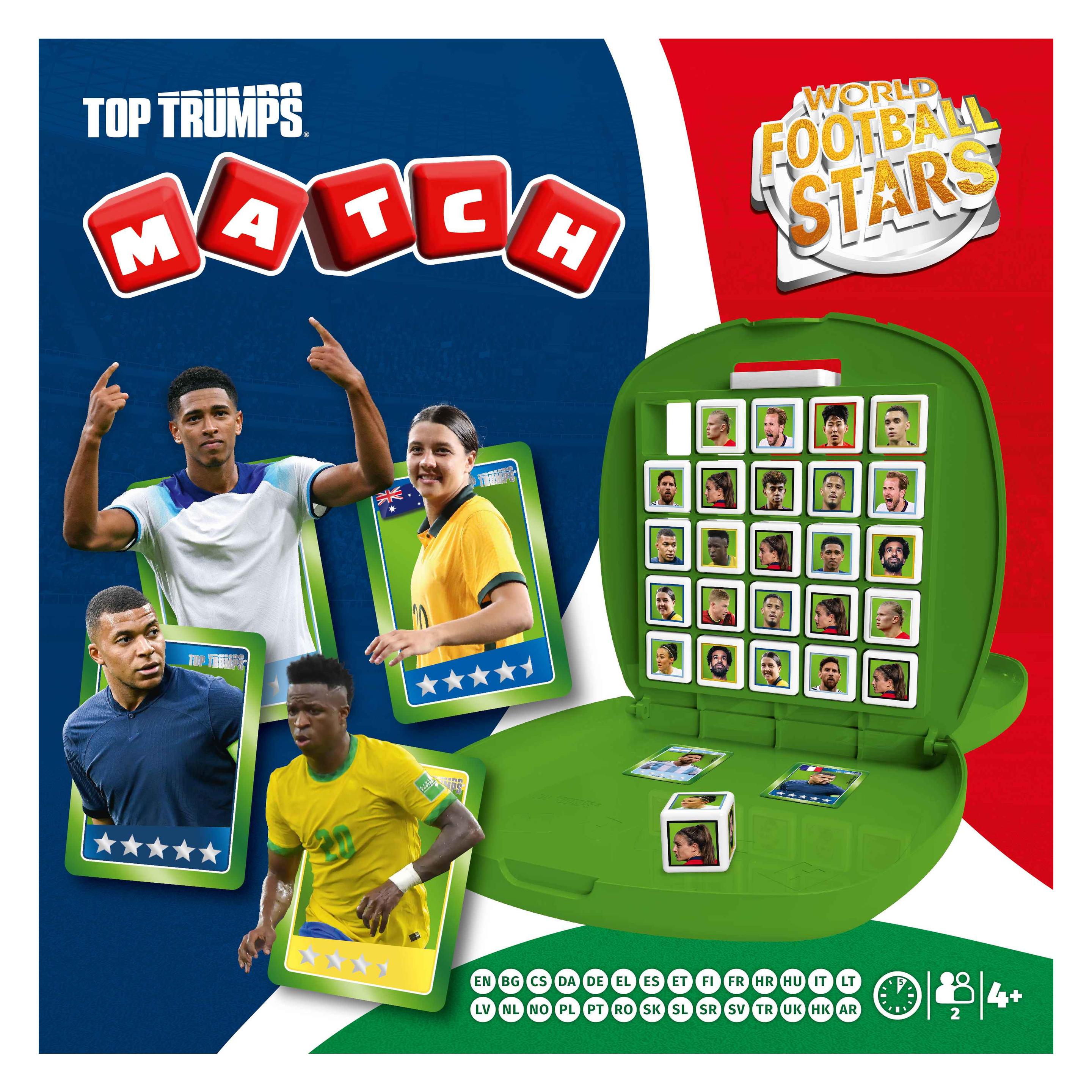 Winning Moves Weltfussballstars Strategiespiel Top Trumps Match - The Crazy Cube Game Green Version (Deutsch, Ungarisch, 2 - 4 Spieler) (WIN60462)