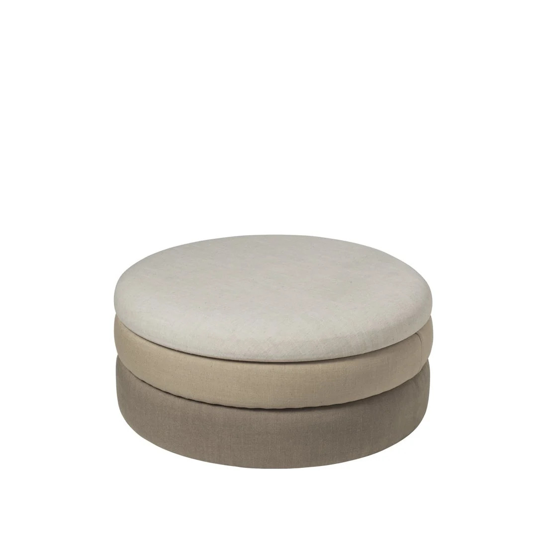 Broste Copenhagen Pond poef beige Ø68cm