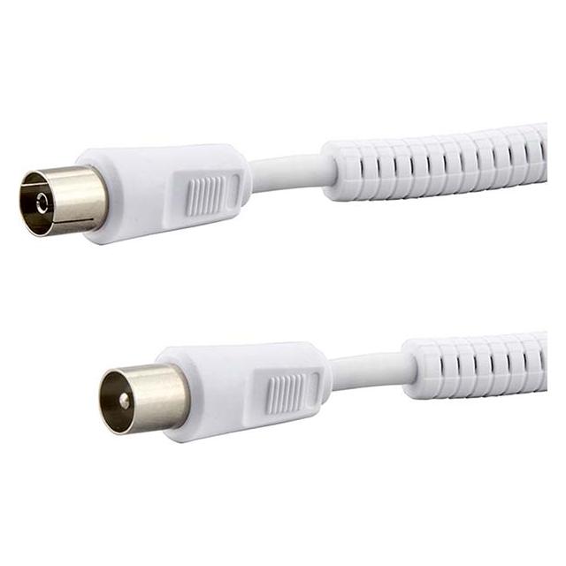 E+P Antennenkabel AB 101 1,5m Schirmung 75dB weiss Absorber (75 dB, Antennenkabel) (AB101)