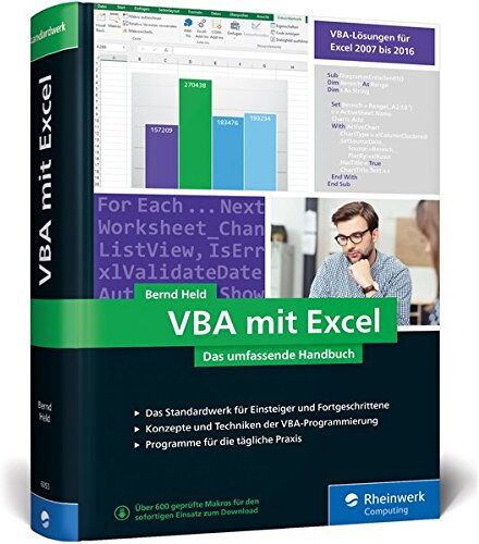 Bernd Held - VBA mit Excel: Das umfassende Handbuch für Einsteiger und fortgeschrittene Anwender - Preis vom 09.10.2026 07:28:09 h