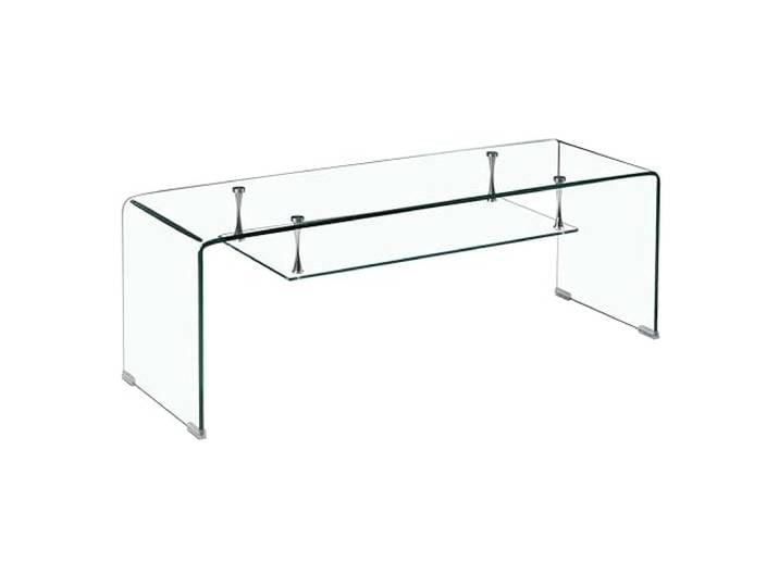 Meubletmoi - Transparenter TV-Ständer aus Glas - Regal - Modernes Wohnzimmerdesign - Ice