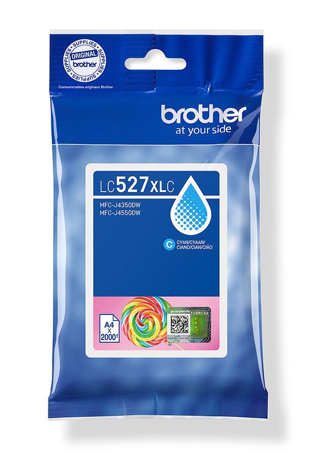 Brother Original LC527XLC Druckerpatrone cyan 2.000 Seiten