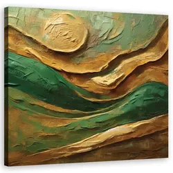 WANDBILD grün gemaltes abstraktes