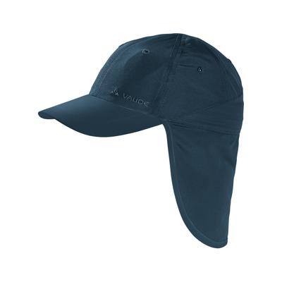 Sonnenhut VAUDE "Kids Sahara Cap IV", Jungen, Gr. S (50/52), blau (schwarz sea), Obermaterial: 100% Polyester, Hüte, mit UV-Schutz 50, aus schnelltrocknendem Polyester, waschbar