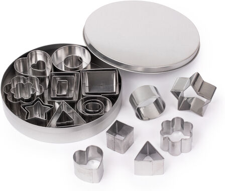 Metall Ausstechformen, 2–4 cm, 24 Stück