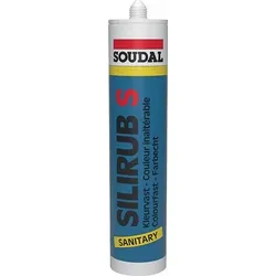 Sanitärsilikon Silirub S weiß 300ml Kartusche SOUDAL