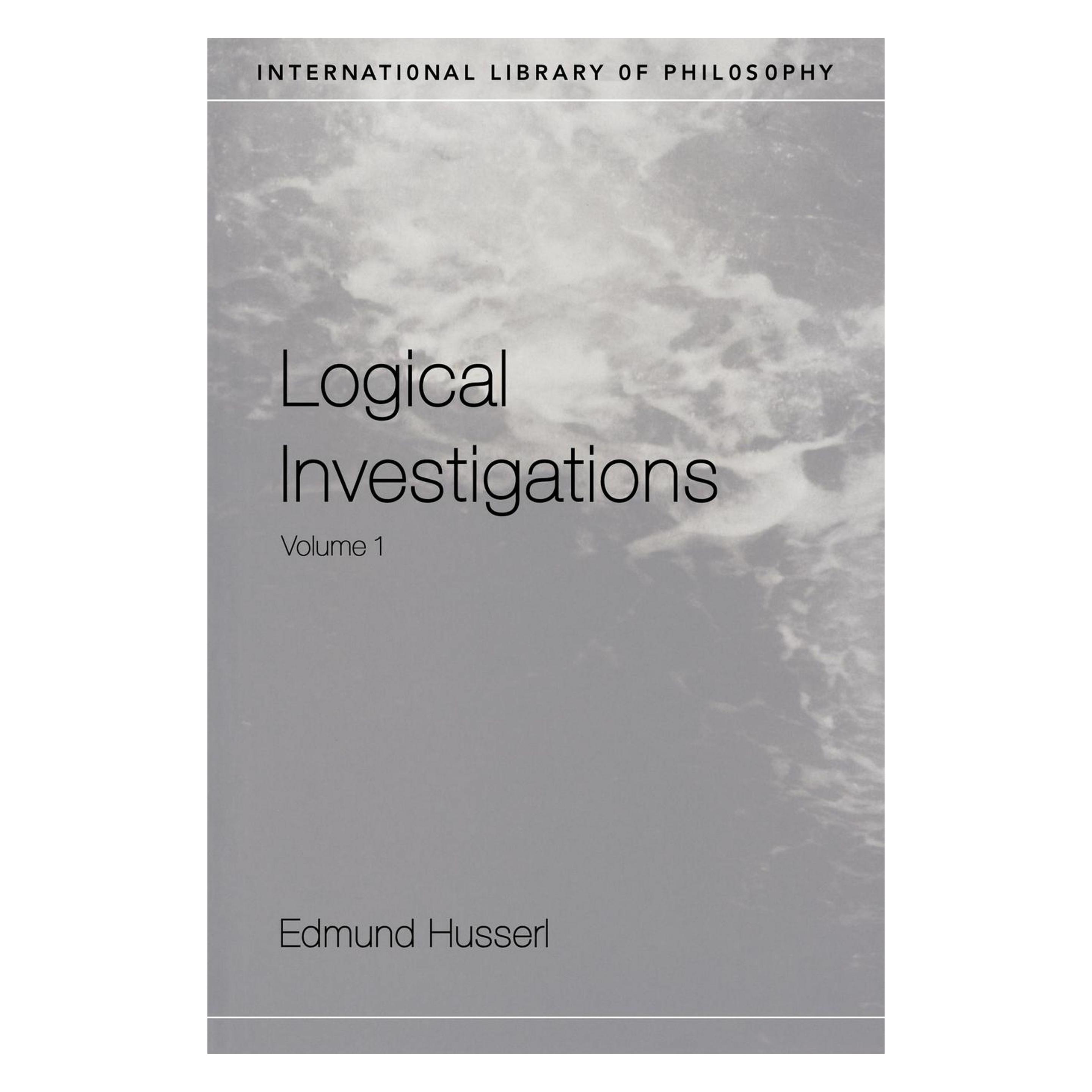 Taylor & Francis Logical Investigations (Englisch, Softcover, Dermot Moran, Edmund Husserl, J.N. Findlay) (45513588)