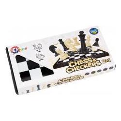 Technok 2-in-1-Set zum Spielen von Schach und Dame (47657356)