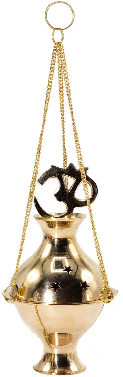 Ancient Wisdom Wierookbrander met ketting Ohm