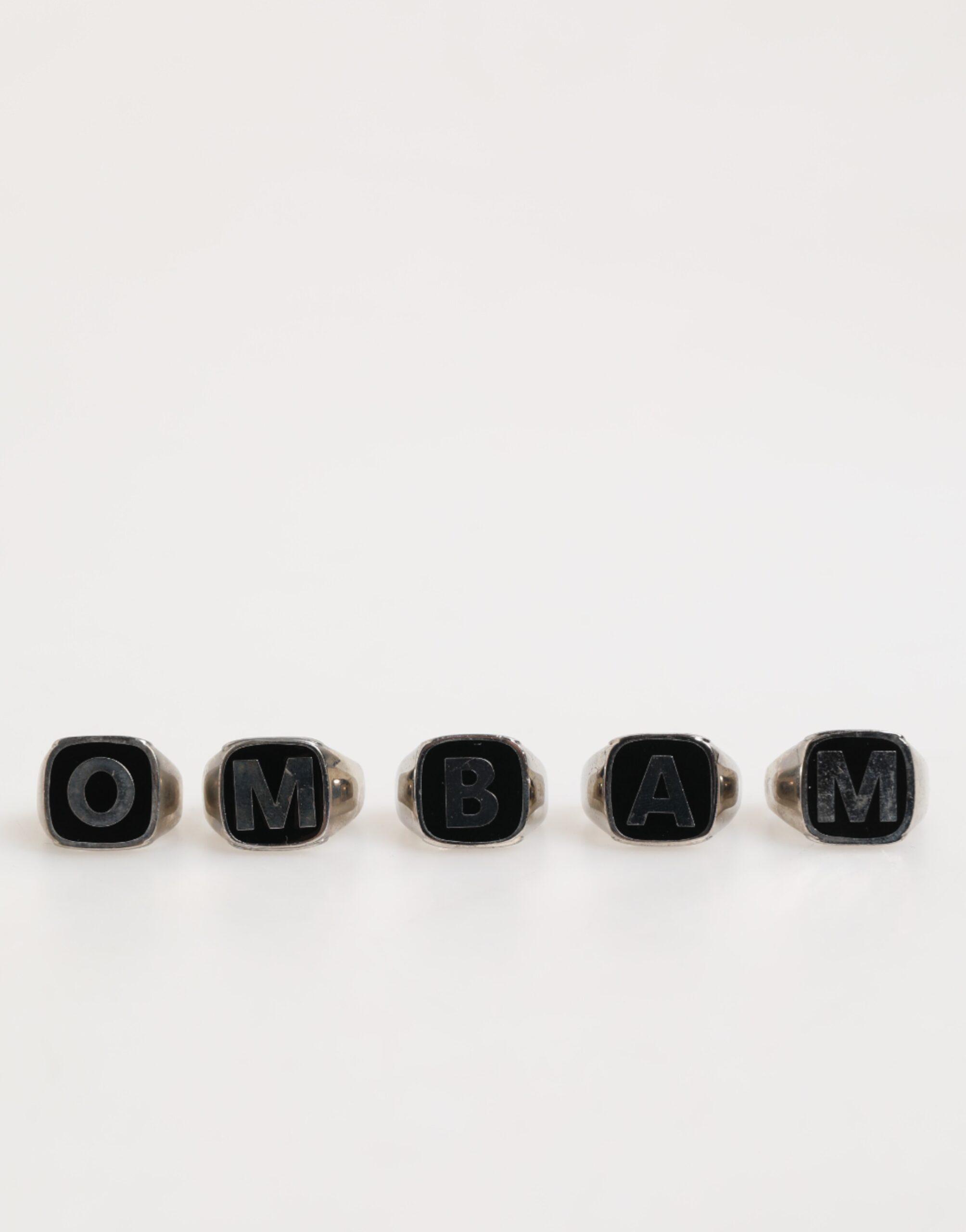 Initialen Silberring