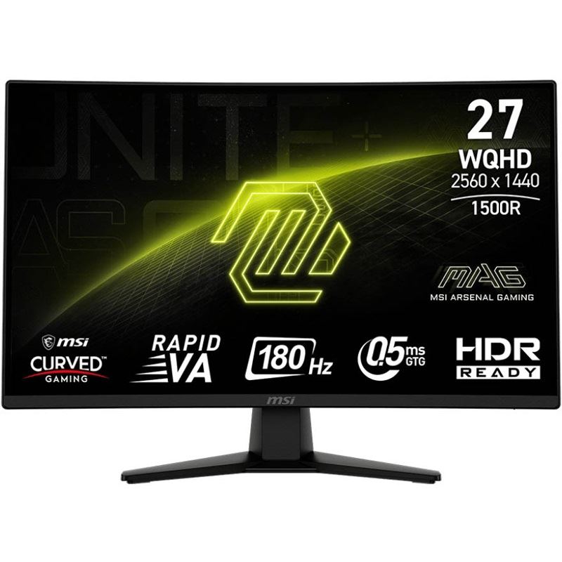 27" (68,58cm) MSI MAG 274CQFDE schwarz 2560x1440 1xDisplayPort 1.4a / 2xHDMI 2.0