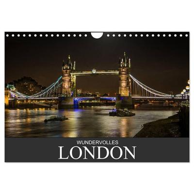 Wundervolles London (Wandkalender 2026 DIN A4 quer), CALVENDO Monatskalender
