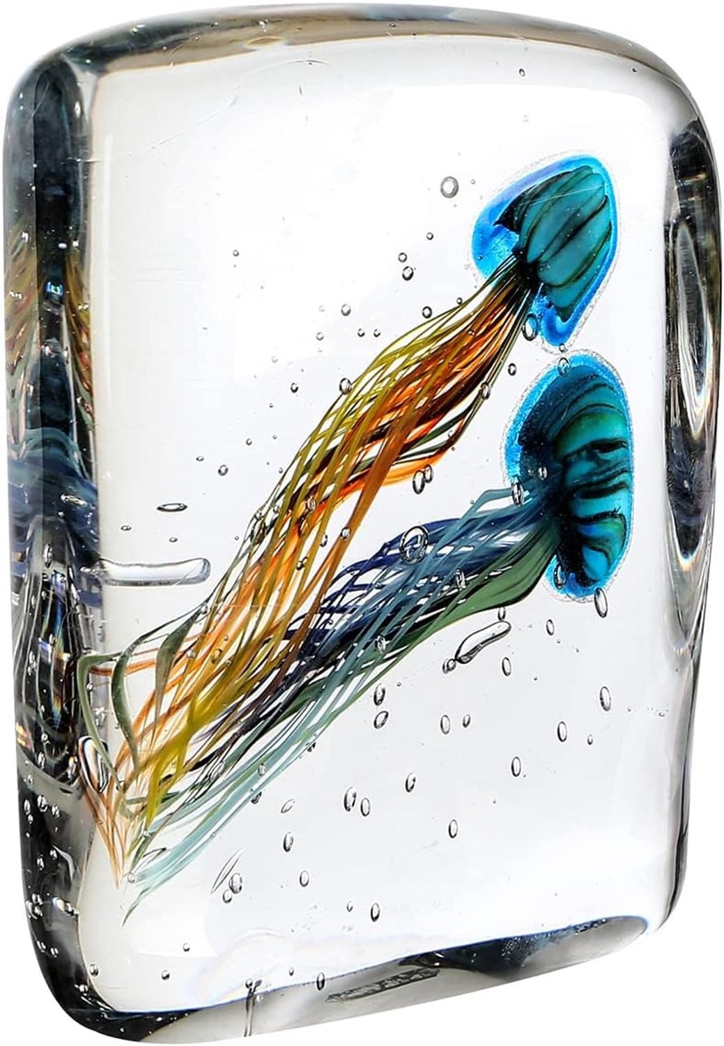 Decoratieve Glas Art Sculptuur Medusa - Multikleur - Hoogte: 22 cm