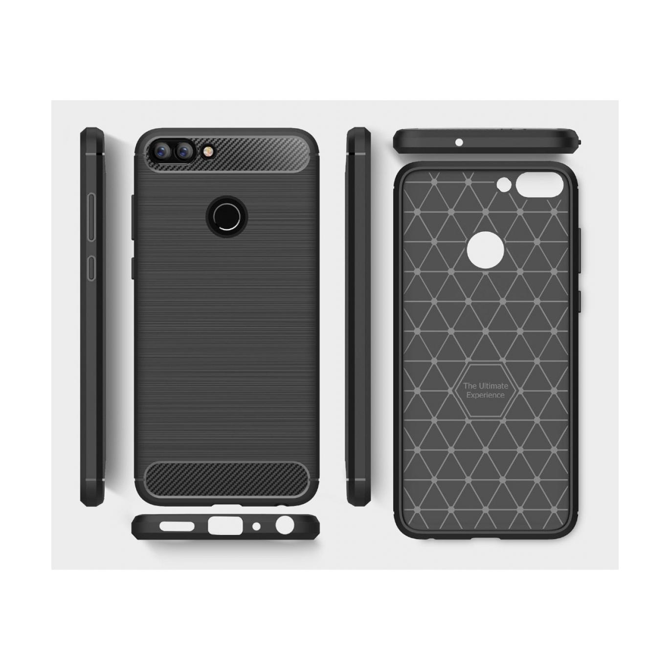 Screenguard Huawei P Smart Hülle Carbon Brushed Soft TPU (Huawei P Smart) (00023969)