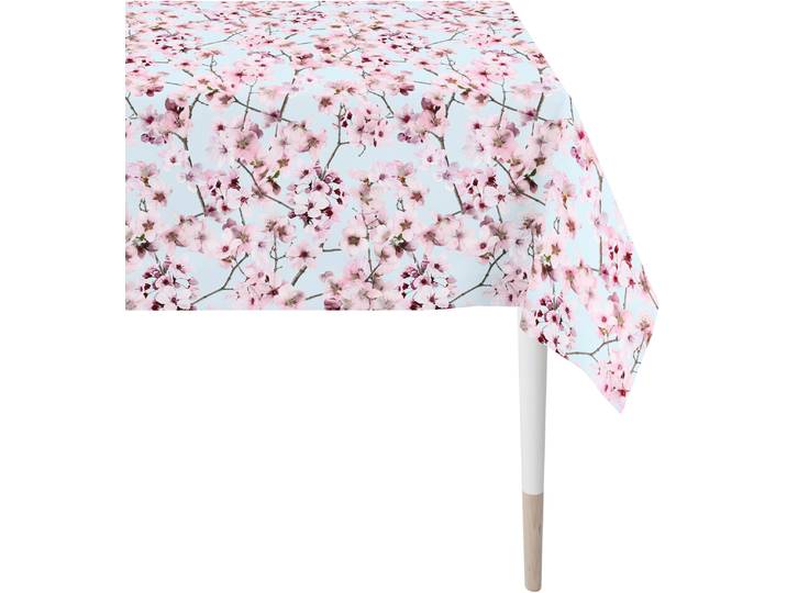 Tischdecke APELT 6450 SPRINGTIME, Frühjahrsdeko, Frühling , bunt (rosa, hellblau, natur), B:150cm L:250cm, Baumwolle, Polyester, Tischdecken, Tischdecke, Digitaldruck