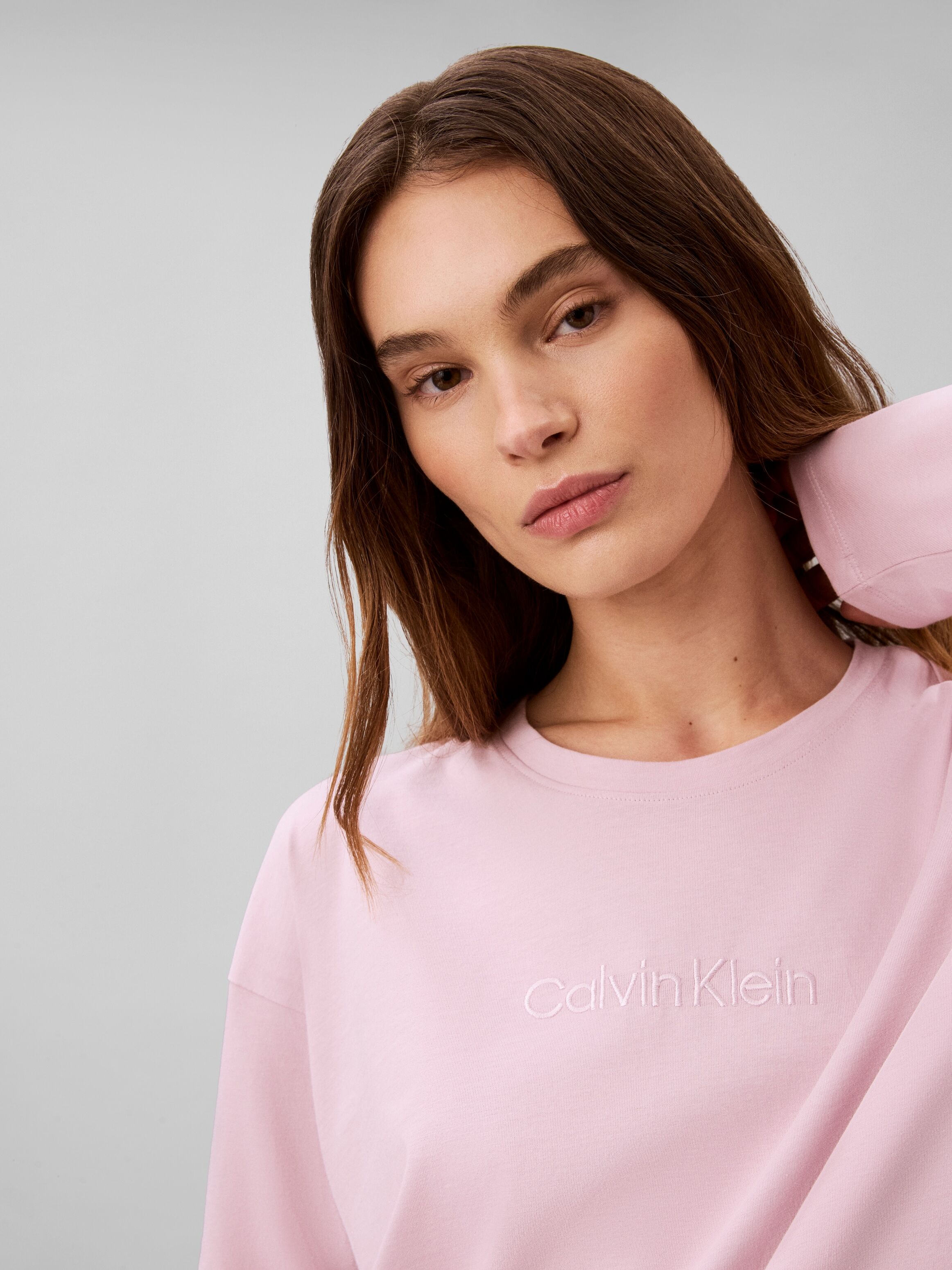 Pyjamaoberteil "RELAXED LS TEE", Damen, Gr. S (36), rosa (hawaii orchid), Jersey, Obermaterial: 100% Baumwolle, CALVIN KLEIN UNDERWEAR, unifarben, relaxed fit normal, Rundhals, abgesteppte Kante, Shirts Pyjamaoberteil, aus Baumwoll-Jersey, Relaxed Fit haw