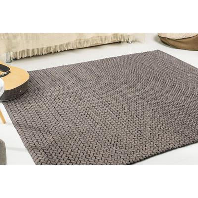 Teppich PADIRO "Robbie 125", braun, B:160cm H:21mm L:230cm, Wolle, Teppiche, Teppich