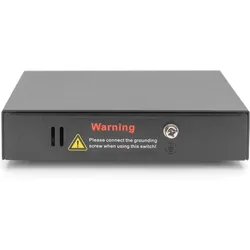 Digitus 4-Port Gigabit 4PPoE Extender, 802.3at, 60 W (4 Ports), Netzwerk Switch, Schwarz